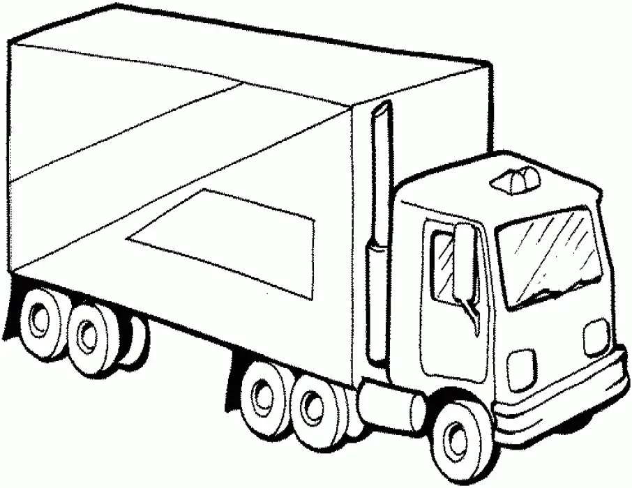 Desenhos de Caminhao Para Colorir 26