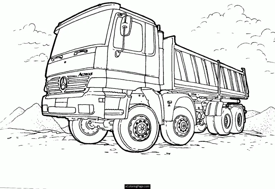 Desenhos de Caminhao Para Colorir 32