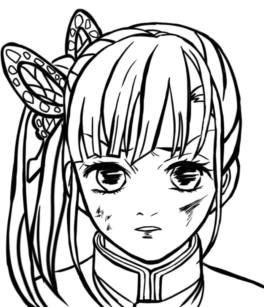 Tsuyuri Kanao Para Colorear 10