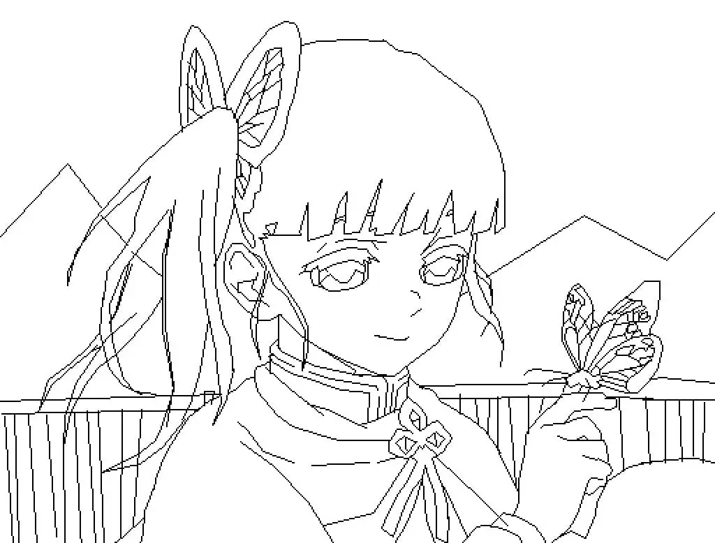 Tsuyuri Kanao Para Colorear 16