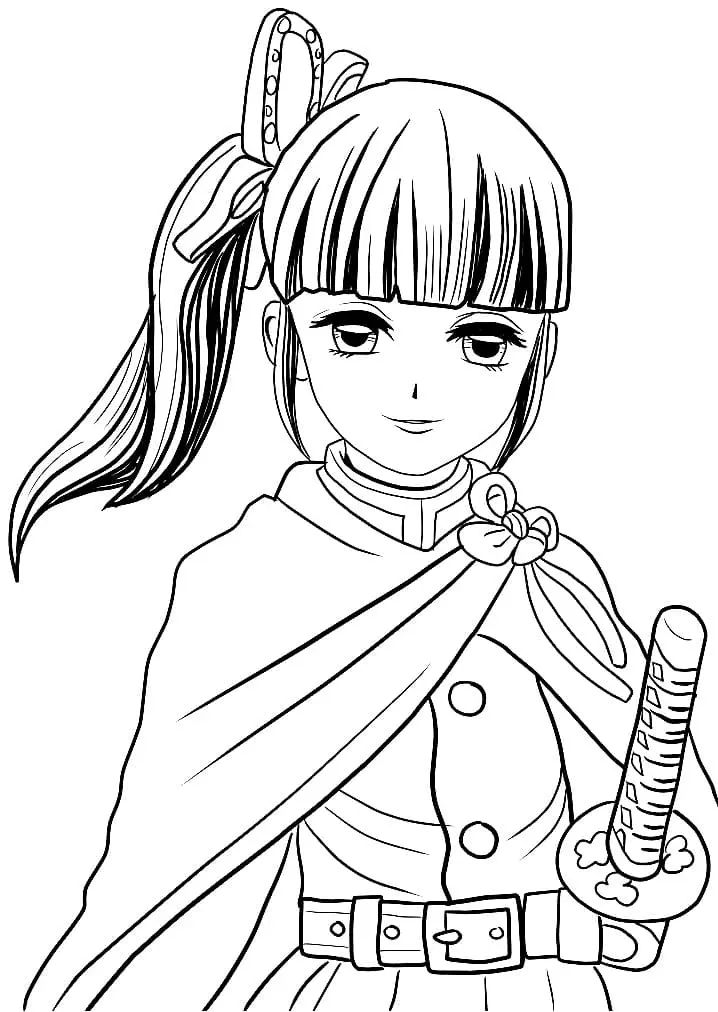 Tsuyuri Kanao Para Colorear 17