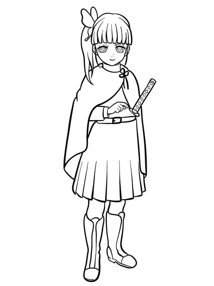 Tsuyuri Kanao Para Colorear 19