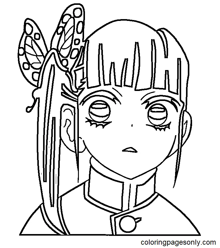 Tsuyuri Kanao Para Colorear 21
