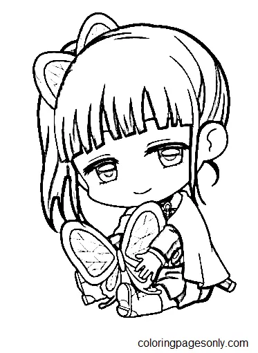Tsuyuri Kanao Para Colorear 8