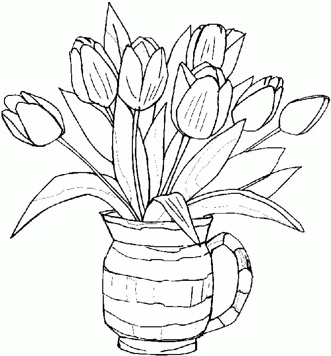Tulpen Ausmalbilder 5