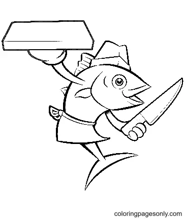 Thunfisch Ausmalbilder 16