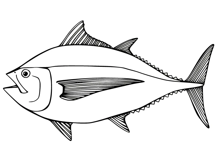 Thunfisch Ausmalbilder 2