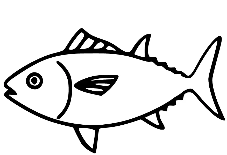 Thunfisch Ausmalbilder 6