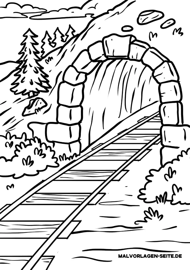 Tunel Para Colorear 11