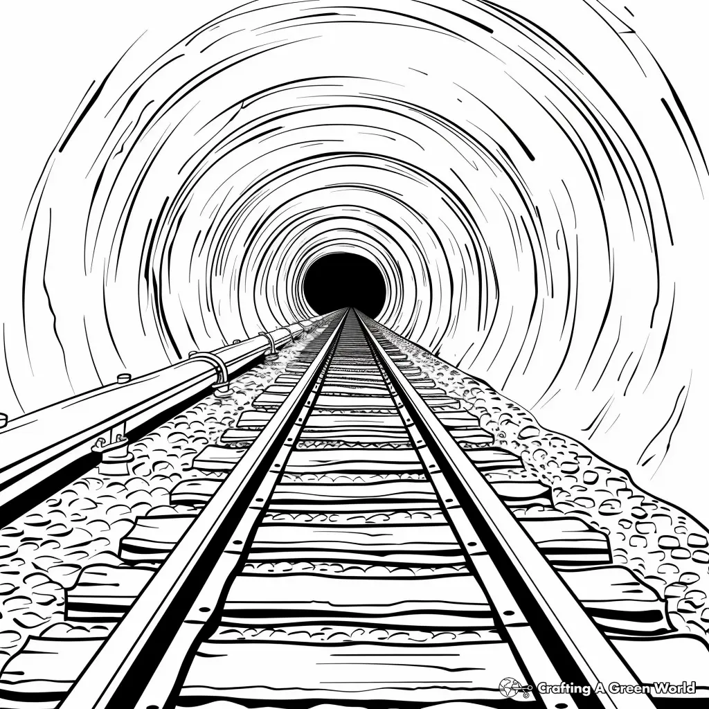 Tunel Para Colorear 5