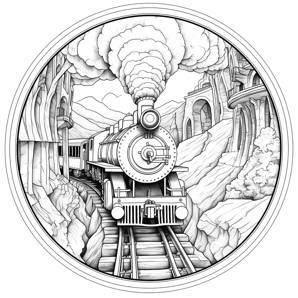 Tunel Para Colorear 6