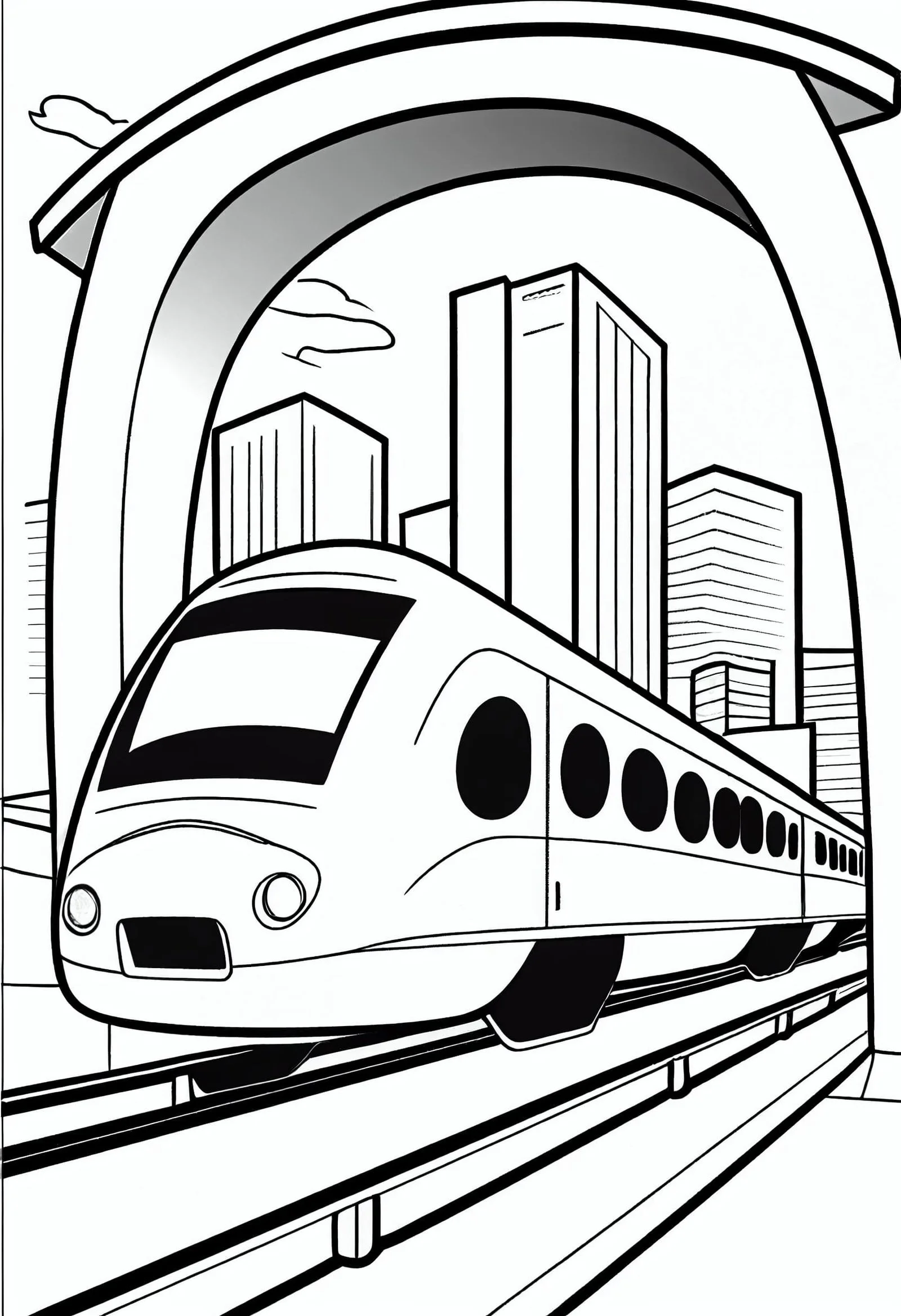 Tunel Para Colorear 8