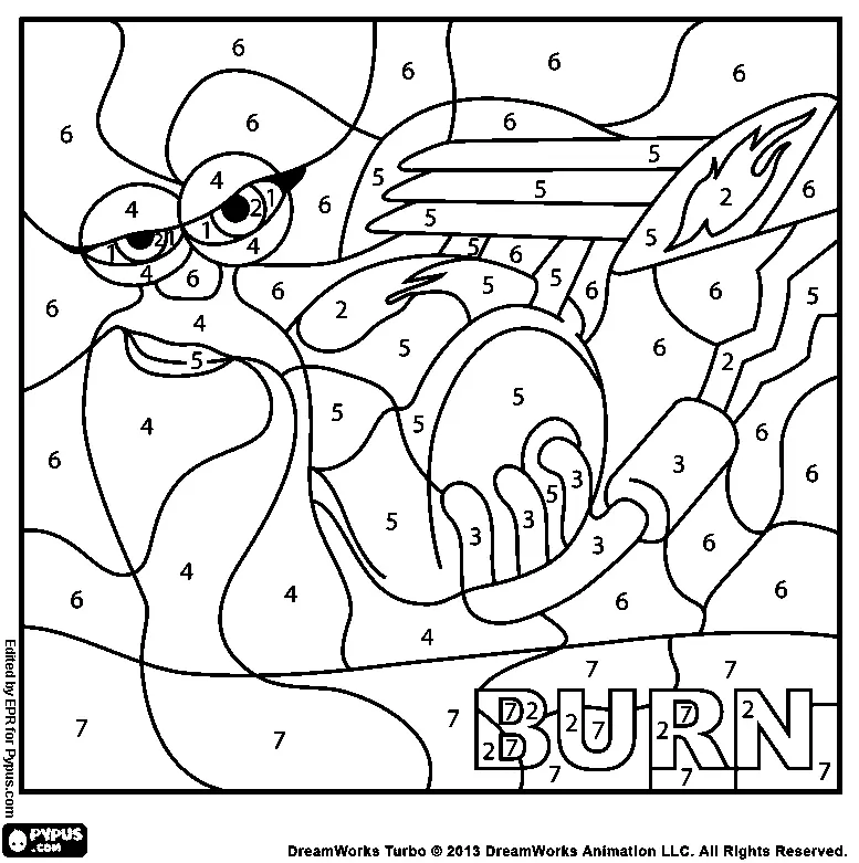Turbo Coloring Pages 13