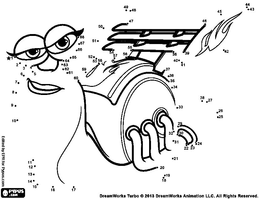 Turbo Coloring Pages 34