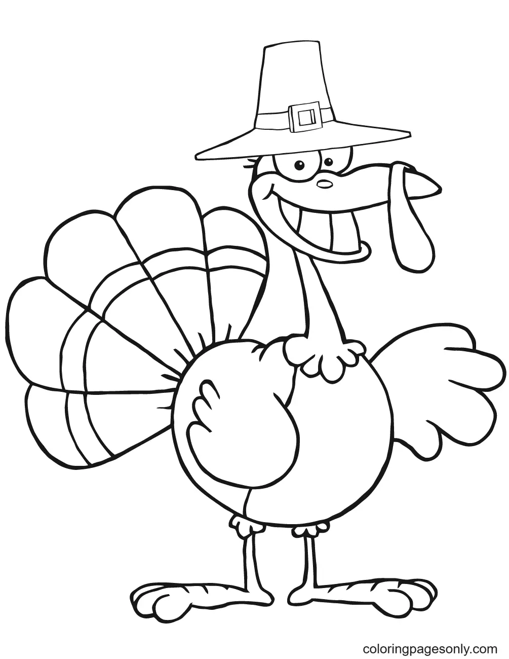 Turkey Coloring Pages 12