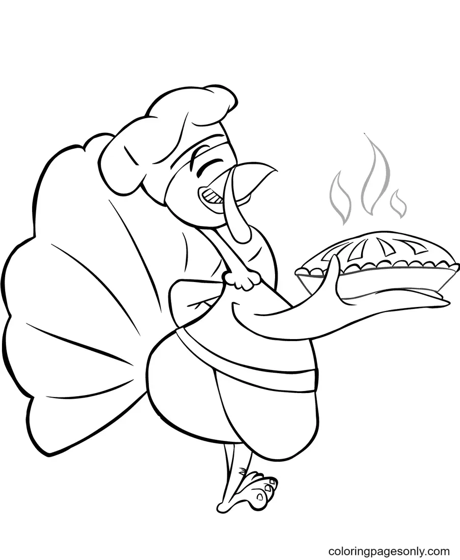 Turkey Coloring Pages 15