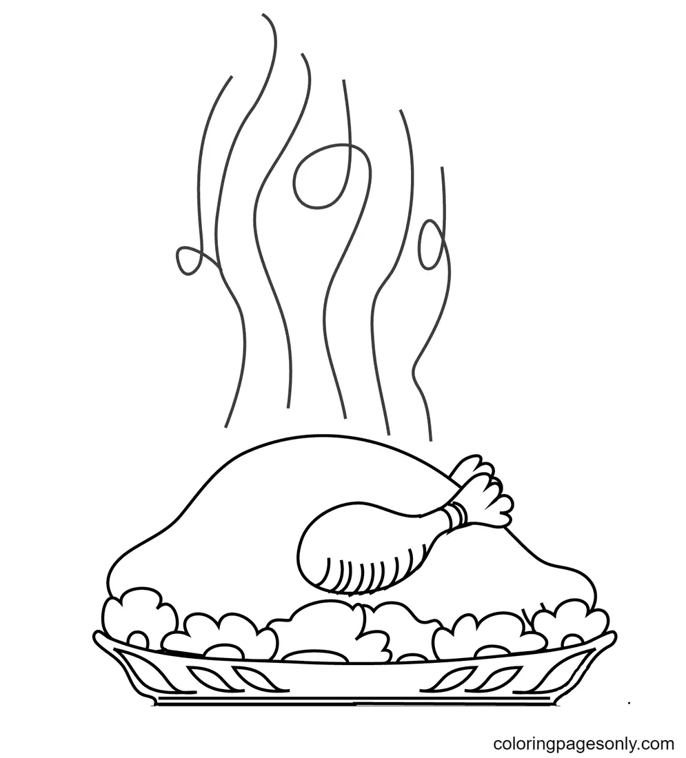 Turkey Coloring Pages 17