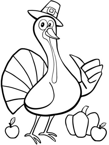 Turkey Coloring Pages 19