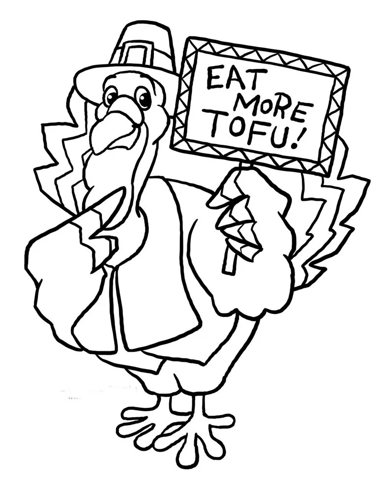 Turkey Coloring Pages 4