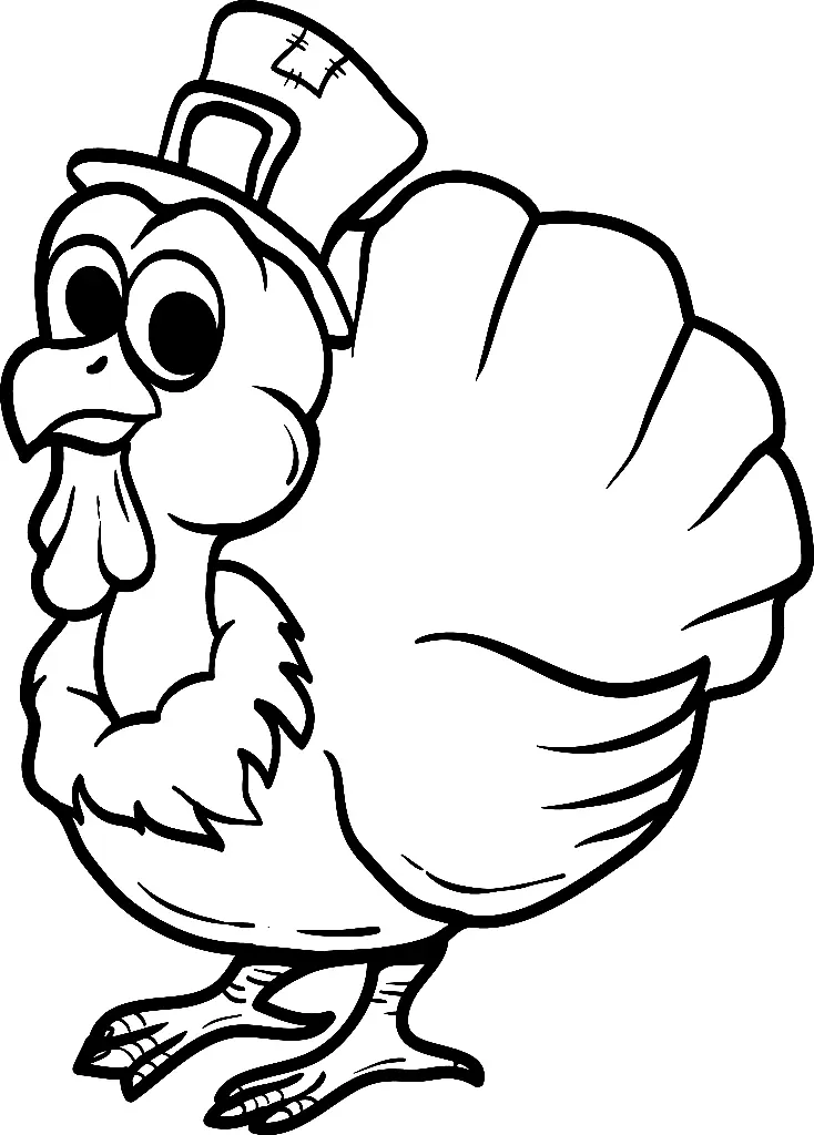Turkey Coloring Pages 46