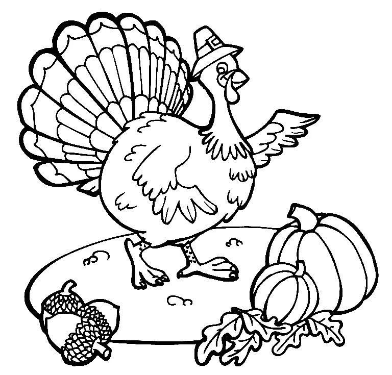 Turkey Coloring Pages 53