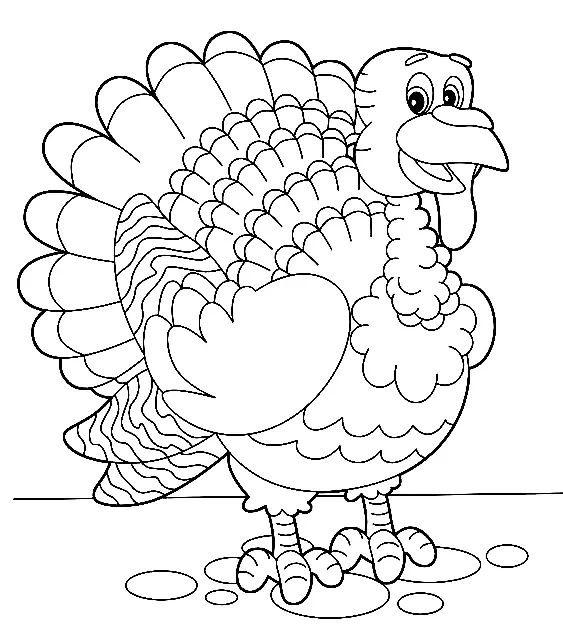Turkey Coloring Pages 55