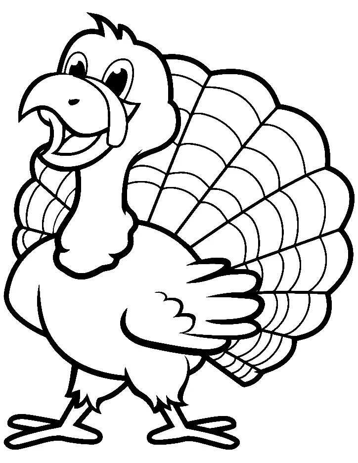 Turkey Coloring Pages 70