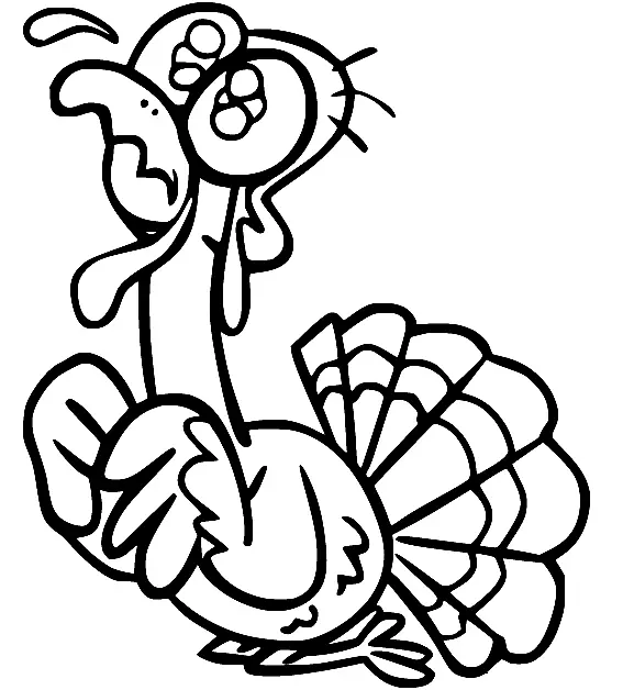 Turkey Coloring Pages 74