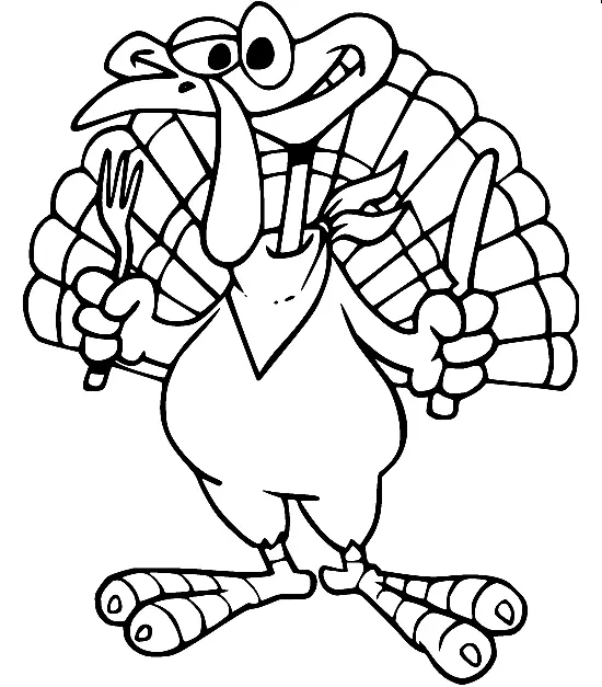 Turkey Coloring Pages 76