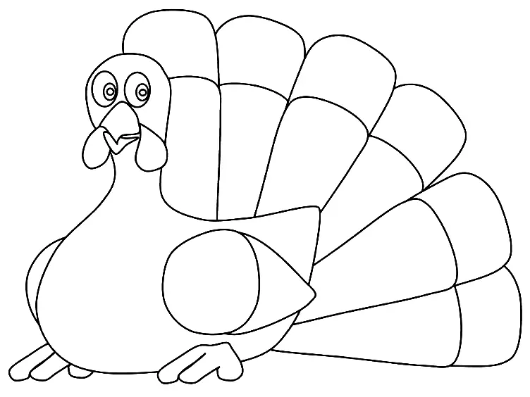 Turkey Coloring Pages 77