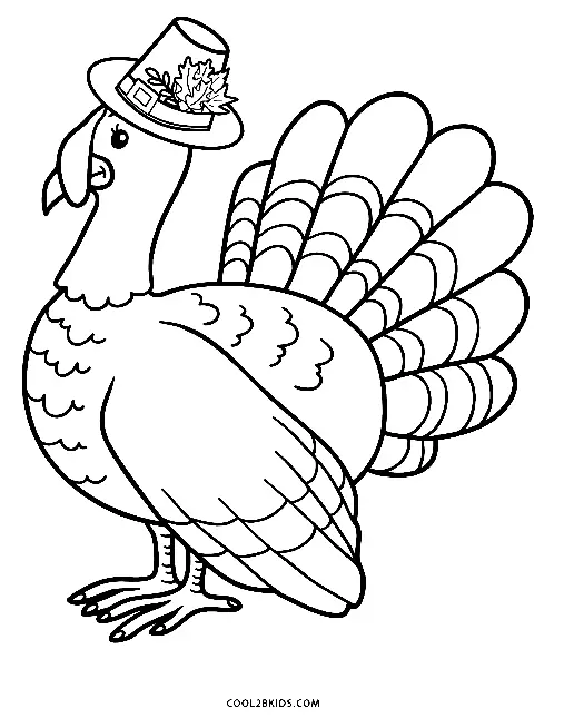 Turkey Coloring Pages 81
