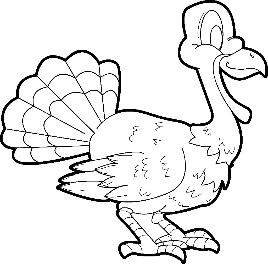 Turkey Coloring Pages 82