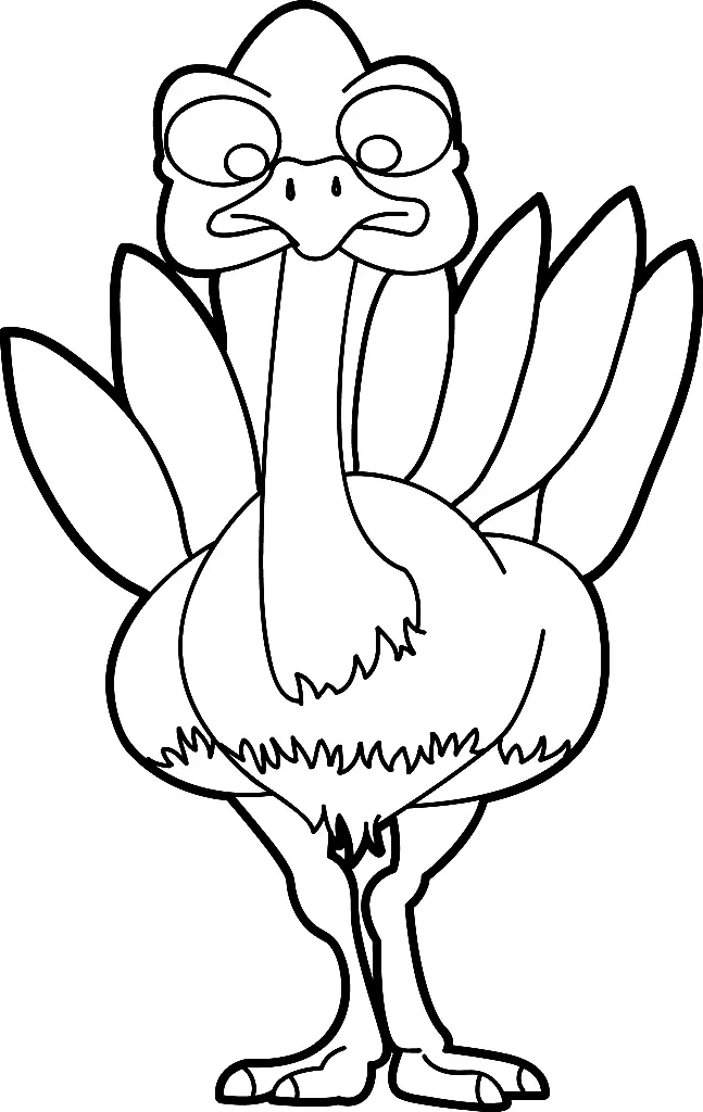 Turkey Coloring Pages 85