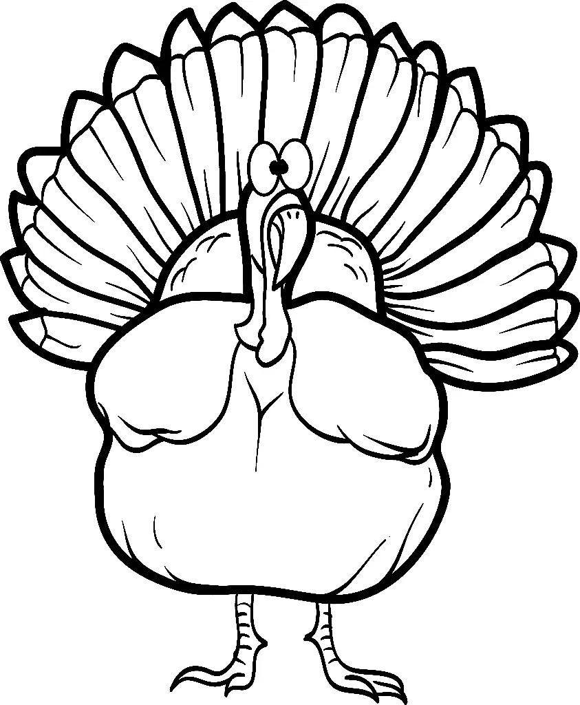 Turkey Coloring Pages 86