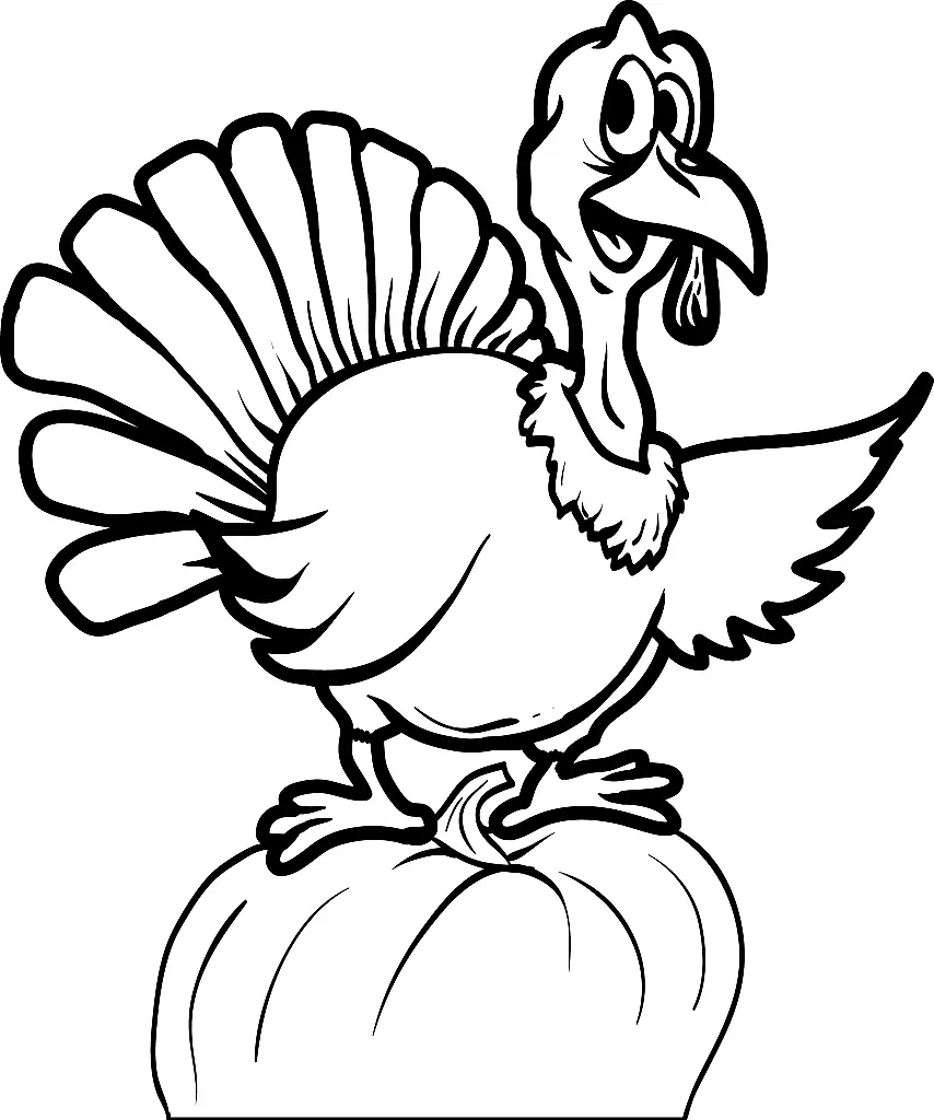 Turkey Coloring Pages 88