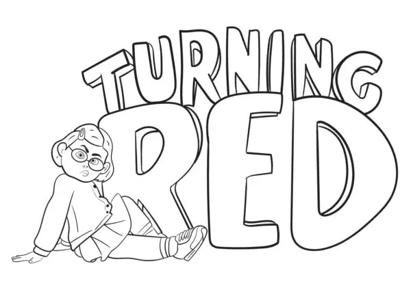 Turning Red Para Colorear 20