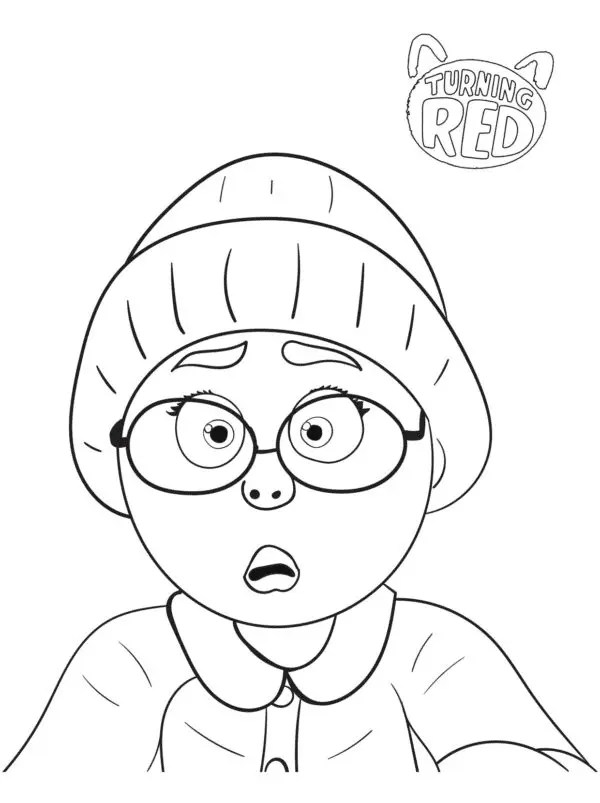 Turning Red Para Colorear 34