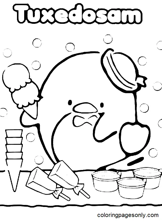 Tuxedo Sam Para Colorear 24