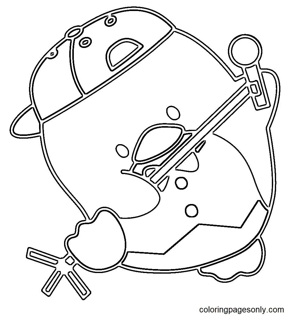 Tuxedo Sam Para Colorear