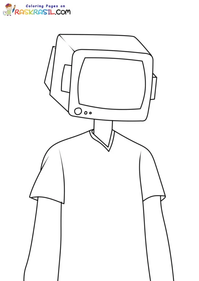 TV Man Coloring Pages 12