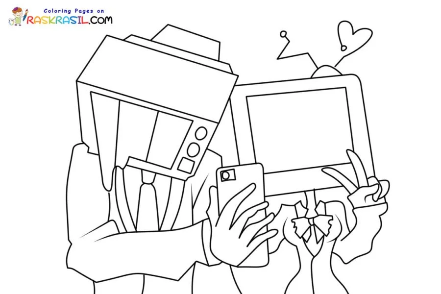 TV Man Coloring Pages 4