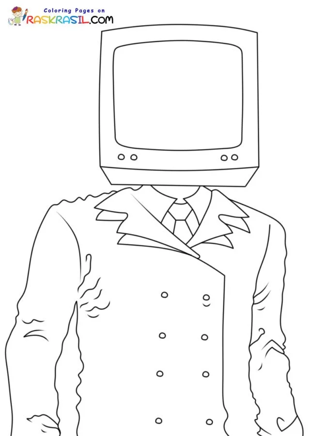 TV Man Coloring Pages 5