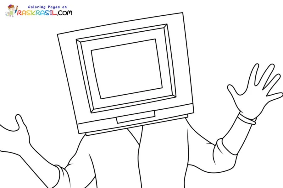 TV Man Coloring Pages 8