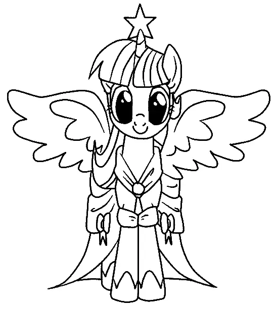Ausmalbilder Twilight Sparkle 1