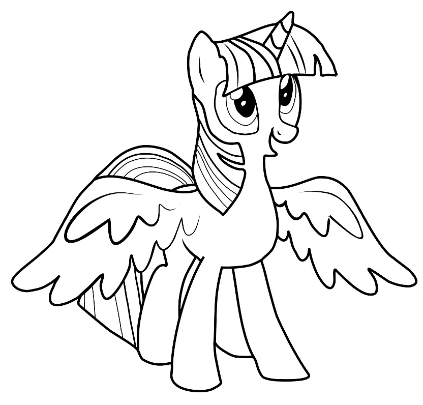 Ausmalbilder Twilight Sparkle 27