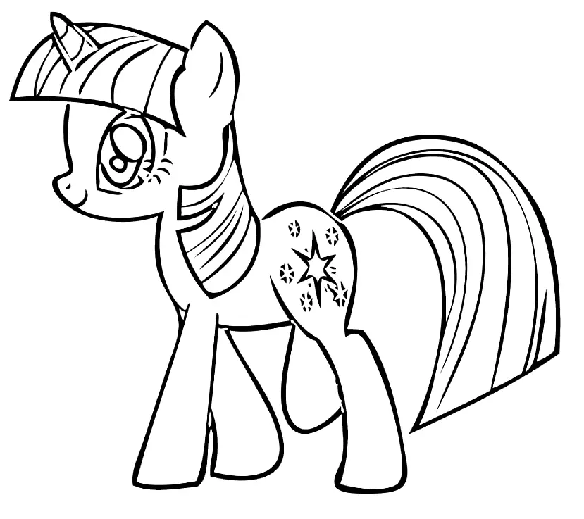 Ausmalbilder Twilight Sparkle 31