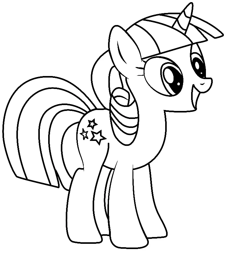 Ausmalbilder Twilight Sparkle 7