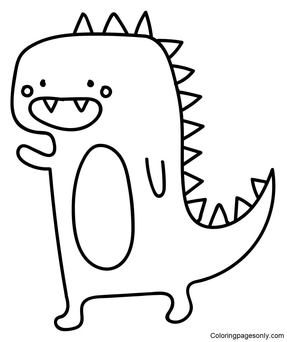 Tyrannosaurus Rex Para Colorear 10