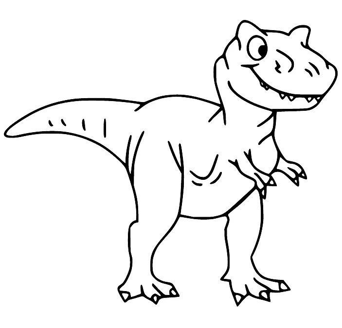 Tyrannosaurus Rex Para Colorear 15
