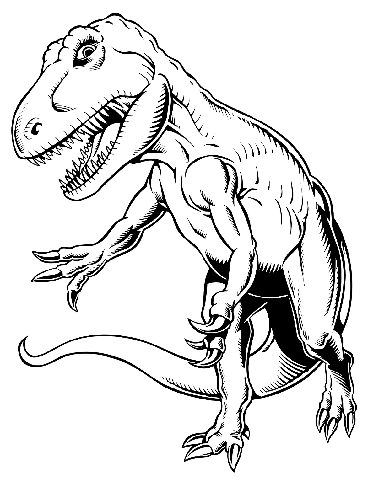 Tyrannosaurus Rex Para Colorear 9